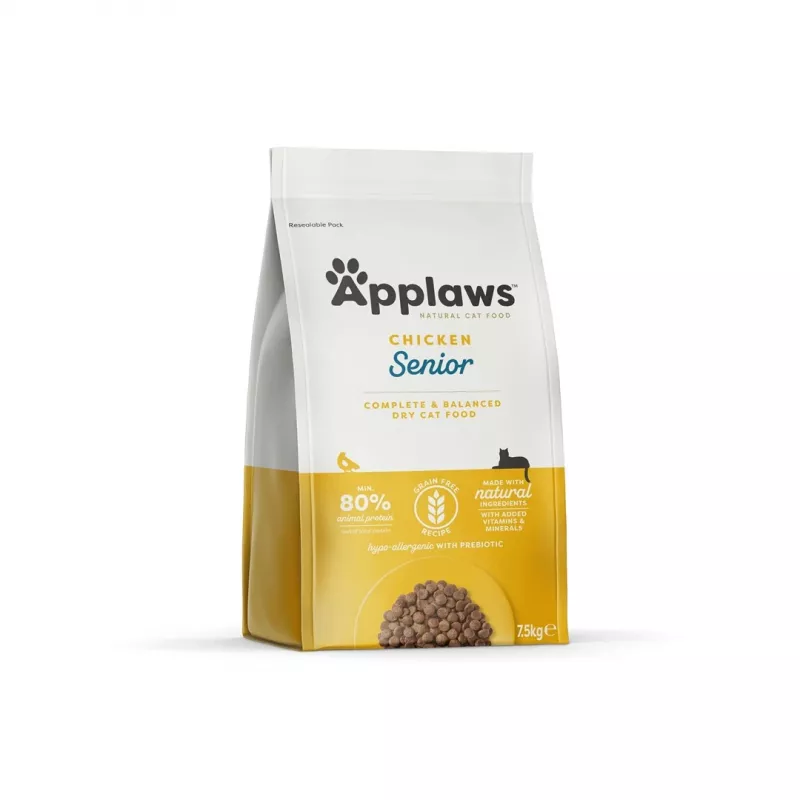 APPLAWS Senior Chicken - Trockenfutter für Katzen - 7,5kg