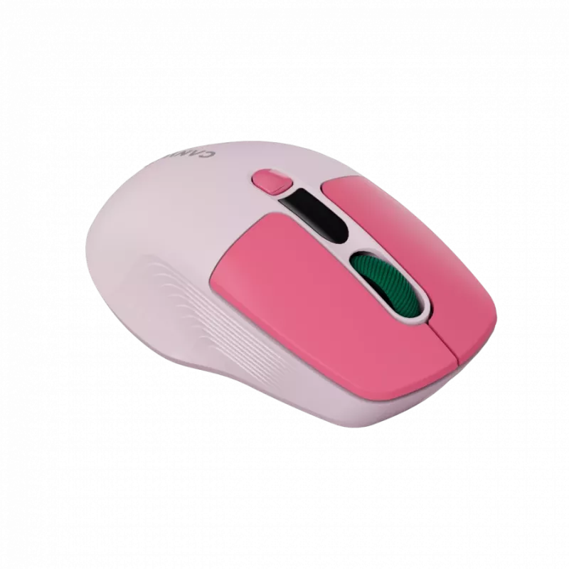 Canyon MW-26 - 2in1 kabellose optische Maus Bluetooth / 2,4 GHz - leise - pink