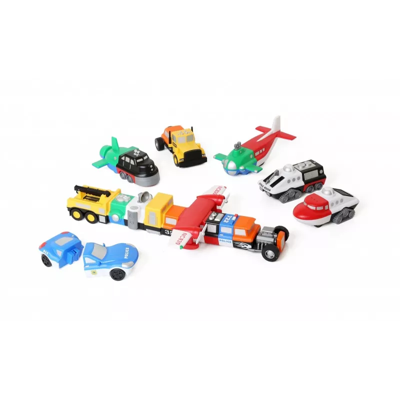Fahrzeugset Popular Playthings Magnetic Mix or Match