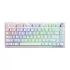 SAVIO PHENIX WHITE Kabellose Mechanische Tastatur, Gateron Red Pro, ABS