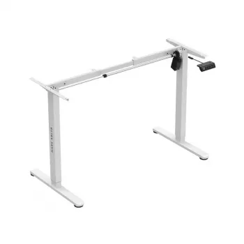 Elektrisch höhenverstellbarer Schreibtisch Mark Adler MA-XENO 2.1 Weiß — Stahlrahmen, 90×58 cm, Höhe 72–118 cm, max. Belastung 80 kg