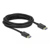 Delock - DisplayPort-Kabel - DisplayPort (M) zu DisplayPort (M) - DisplayPort 2.0 - 3,0 m - Unterstützt 10K 60 Hz (10.240 x 4320) - Schwarz (80263)
