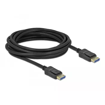Delock - DisplayPort-Kabel - DisplayPort (M) zu DisplayPort (M) - DisplayPort 2.0 - 3,0 m - Unterstützt 10K 60 Hz (10.240 x 4320) - Schwarz (80263)