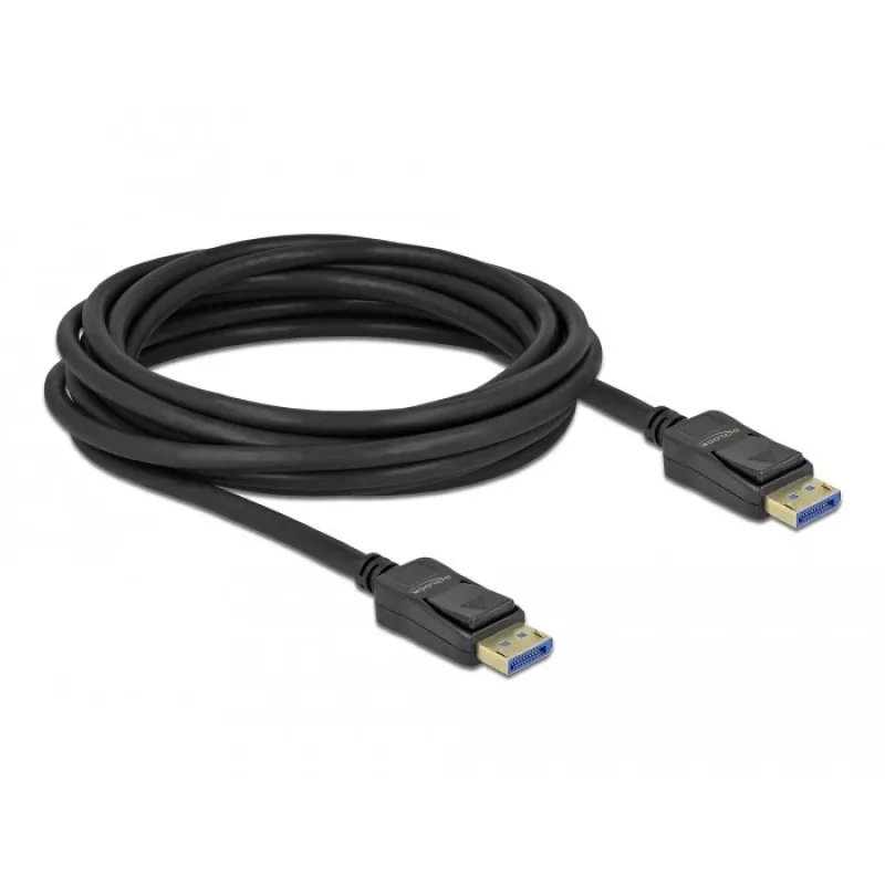 Delock - DisplayPort-Kabel - DisplayPort (M) zu DisplayPort (M) - DisplayPort 2.0 - 3,0 m - Unterstützt 10K 60 Hz (10.240 x 4320) - Schwarz (80263)