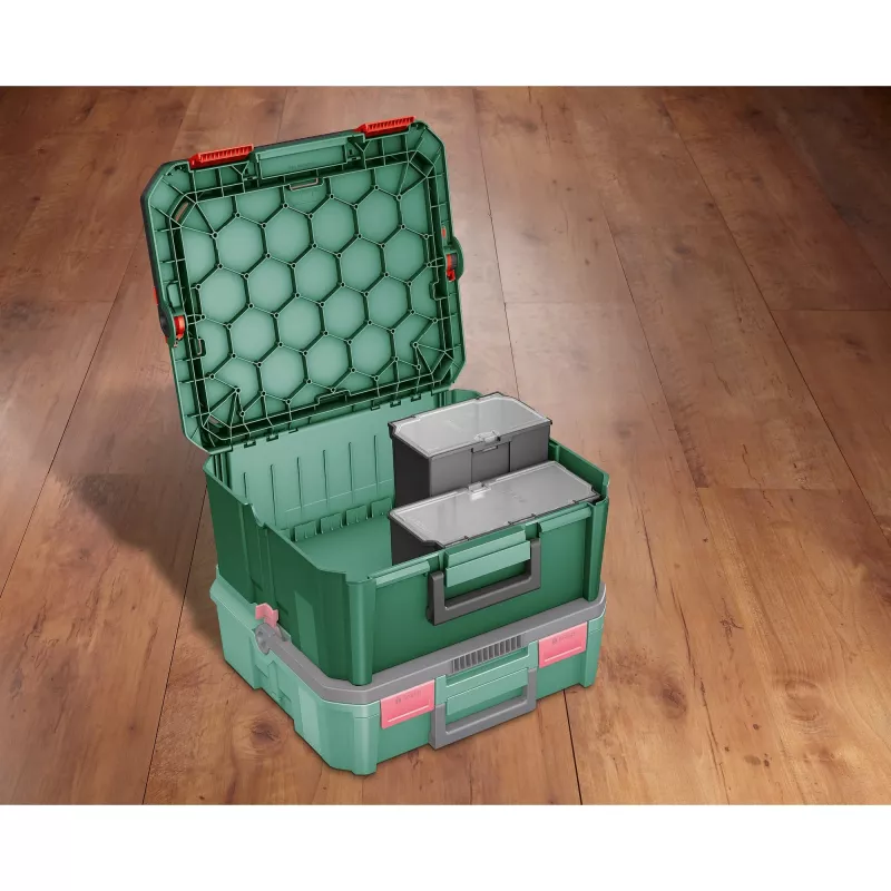 Aufbewahrungsbox Bosch SystemBox rechteckig Polypropylen 176×105×133 mm Schwarz/Grau