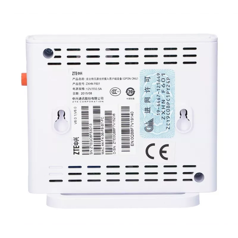 ONT ZTE ZXA10 F601, 1x GPON, 1x RJ45 1000Mb/s