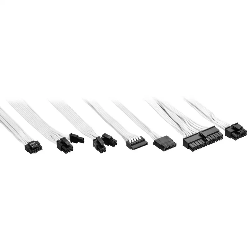 Sharkoon Rebel P20 1200 White 1x 12 Pin High Power Connector 4x PCIe Kabelmanagement PC-/Server-Netzteil
