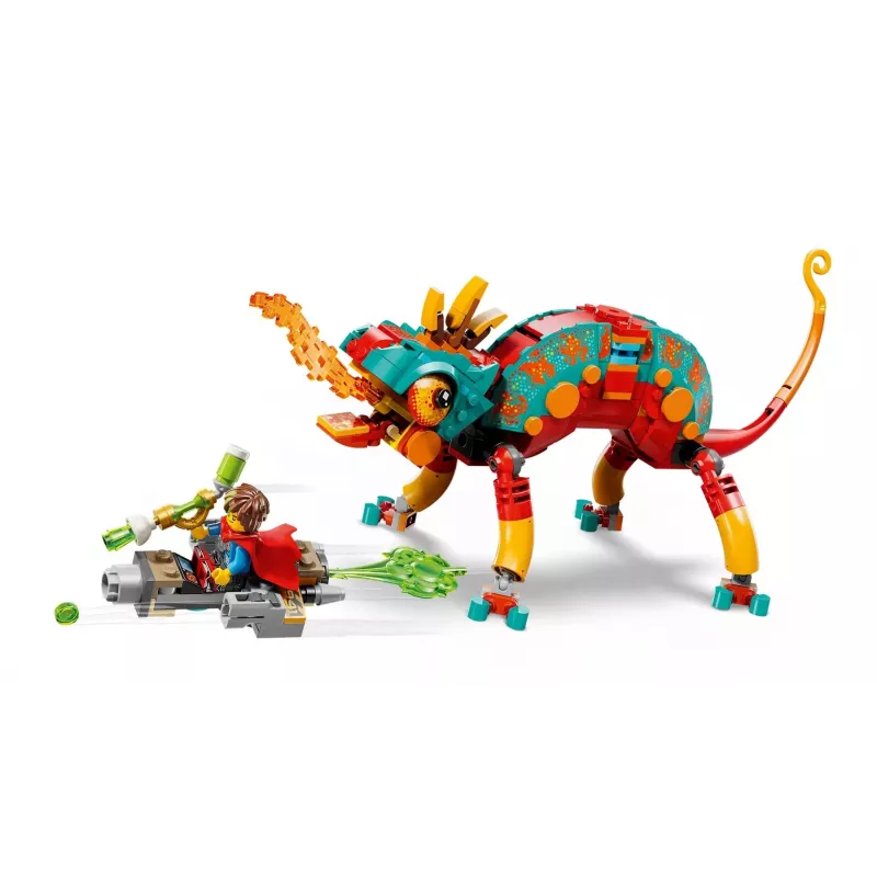 Konstruktionsspielzeug LEGO 71492 Dreamzz Mateos Feuerchamäleon-Spielset, Bausteinmodell für fantasievolles Bauen
