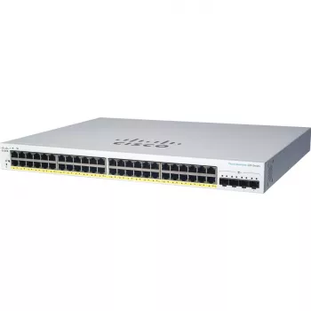 Managed L2 Gigabit PoE Switch Cisco CBS220-24P-4X — 24x 10/100/1000 RJ‑45, 4x SFP+, 128 Gbit/s, 8192 MAC