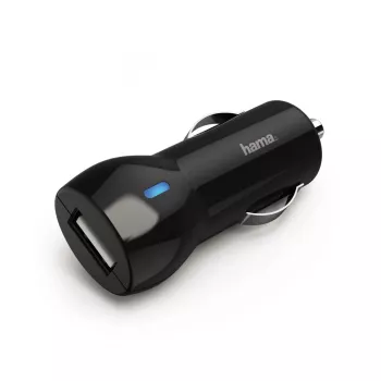 Hama 00183259 mobiles Ladegerät Mobiltelefon, Smartphone, Tablet Schwarz Zigarettenanzünder Schnellladung Auto