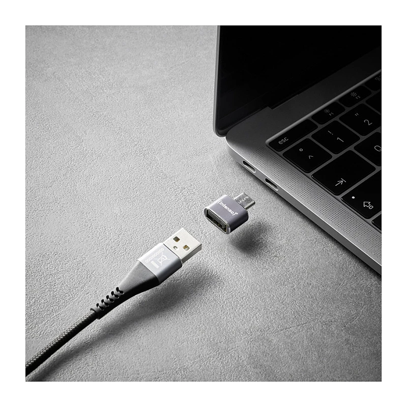 Intenso 3er-Pack USB-Adapter USB-A -> USB-C C480C Aluminium