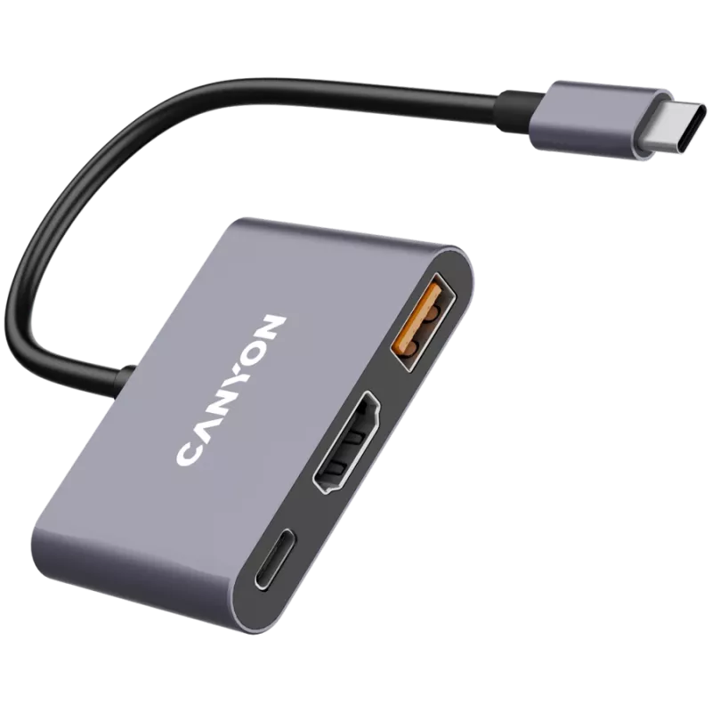 Canyon DS-4 USB Typ-C Hub 10000 Mbit/s HDMI USB 3.2 Gen 2