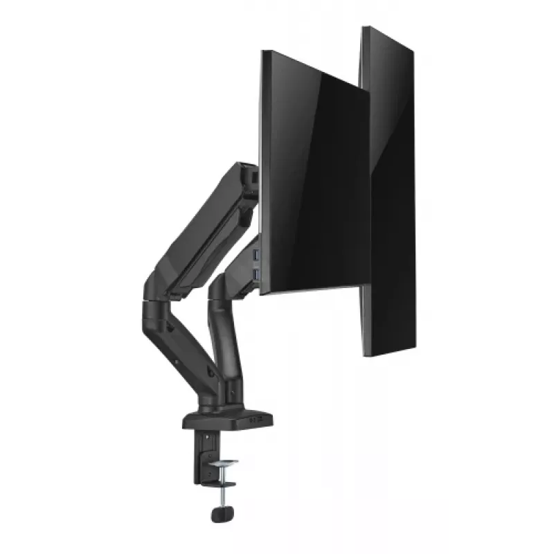 Monitorarm up up Economical Interactive Counterbalance Dual Monitor Arm Mattschwarz VESA 75x75/100x100