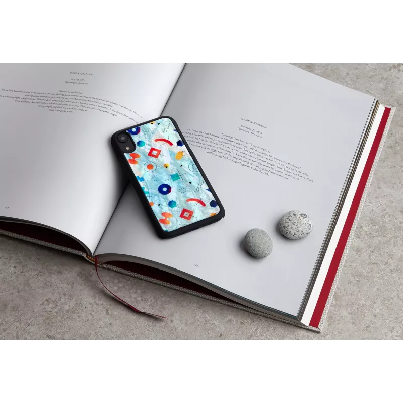 Schutzhülle iKins für iPhone XR – Schwarz Poppin Rock Design