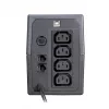 UPS ORVALDI I650 0,6 kVA (360 W) mit LCD-Anzeige und USB, 4x IEC-Ausgänge