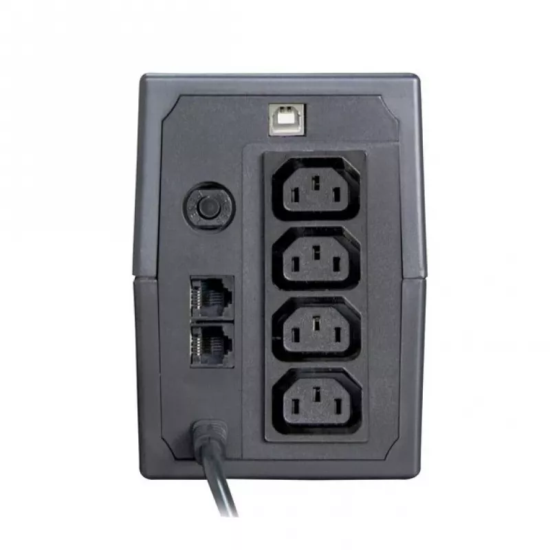 UPS ORVALDI I650 0,6 kVA (360 W) mit LCD-Anzeige und USB, 4x IEC-Ausgänge