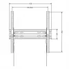 TV-Wandhalterung MACLEAN MC-748A VESA 100x100–400x400 mm neigbar Schwarz Belastbar bis 45 kg