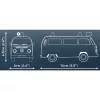 Konstruktionsspielzeug Cobi Volkswagen T2b Feuerwehr 1:35 Maßstab, rot