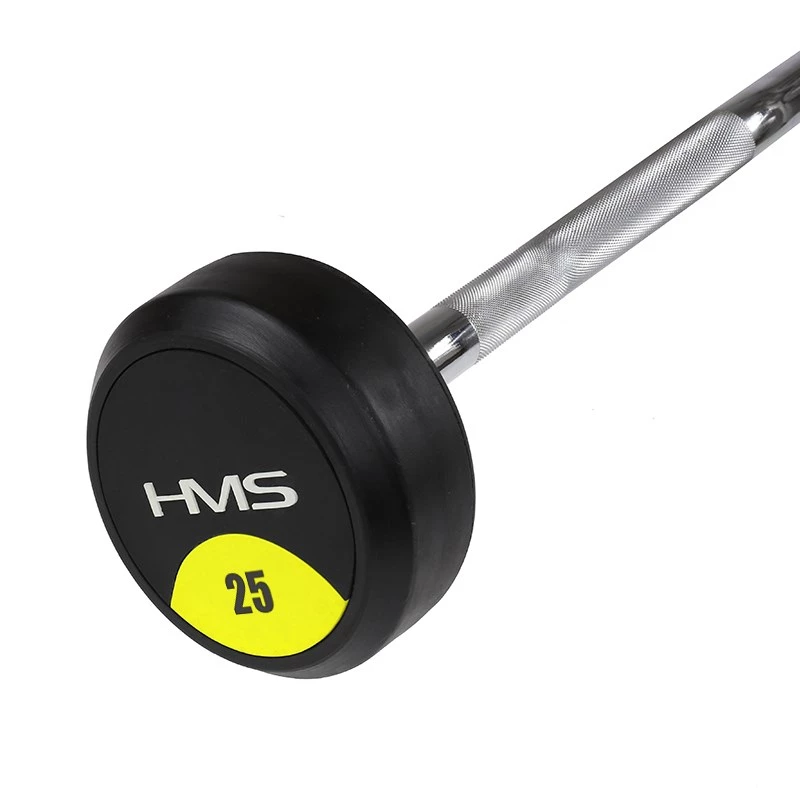 HMS GSL25 feste Hantelstange/Gummi-Bruchstange 25 kg