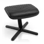 Fußstütze noblechairs NBL-FR-RL-BLK — schwarz, echtes Leder, Aluminiumrahmen, 490×400×450 mm, neigbar 0–45°