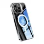Handyhülle Torras UPRO Lstand Clear-Mag für iPhone 15 Pro – transparentes magnetisches L-Stand-Design
