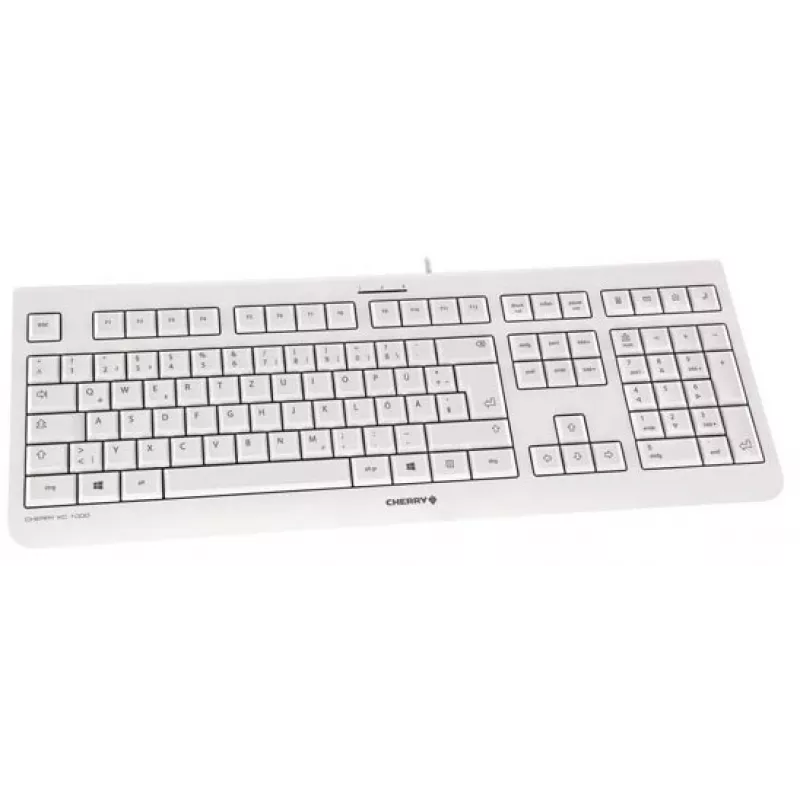 CHERRY KC 1000 Tastatur Home USB Schweizer Layout Grau