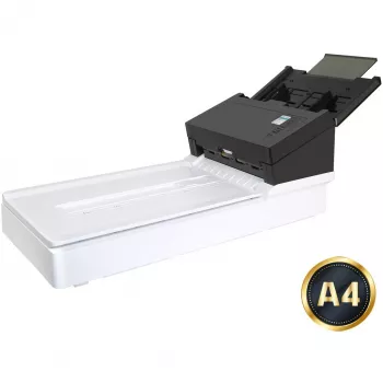 Avision ADF-Scanner AD360GF — A4 ADF, 600 x 1200 DPI, 100-Blatt-Zuführung, CIS, Duplex, LCD, weiß