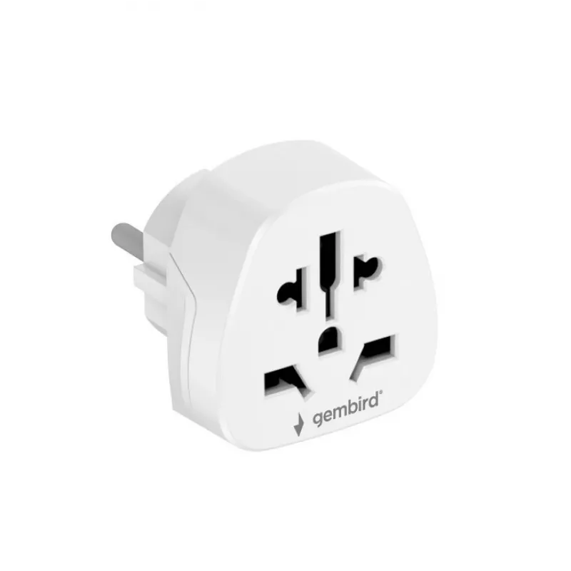 Reise-Steckdosenadapter GEMBIRD A-AC-EUMINTF — Welt auf EU, 15A