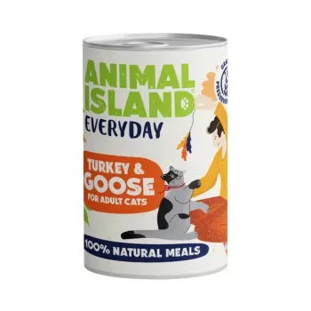 ANIMAL ISLAND Everyday Turkey and goose - Nassfutter für Katzen - 400g