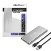 Aluminiumgehäuse QOLTEC 51833 für M.2 SSD, SATA auf USB 3.0, unterstützt bis zu 2 TB