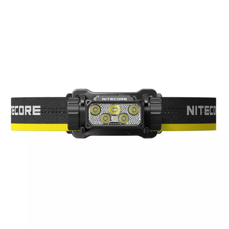 Stirnlampe Nitecore HC70 UHE — Stirnband-Taschenlampe, 1600 Lumen, stoßfest, wasserdicht, 0,172 kg, schwarz