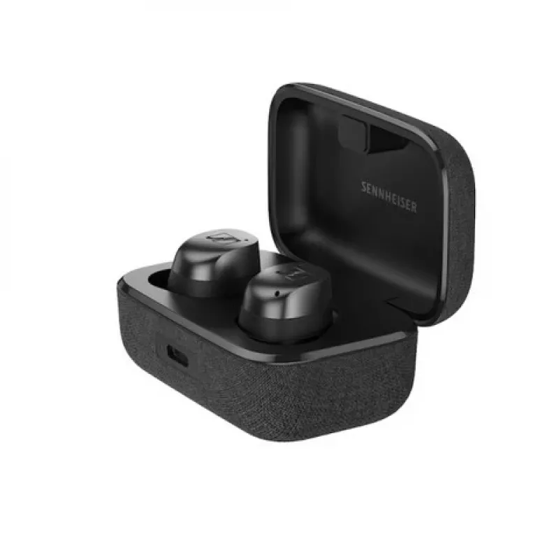 SENNHEISER Momentum MTW4 kabellose Bluetooth Noise-Cancelling Sport-Ohrhörer – Schwarz & Graphit