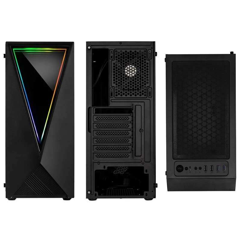Kolink VOID RGB Tower-Gehäuse Schwarz LED-Lüfter Fenster Staubfilter PC E