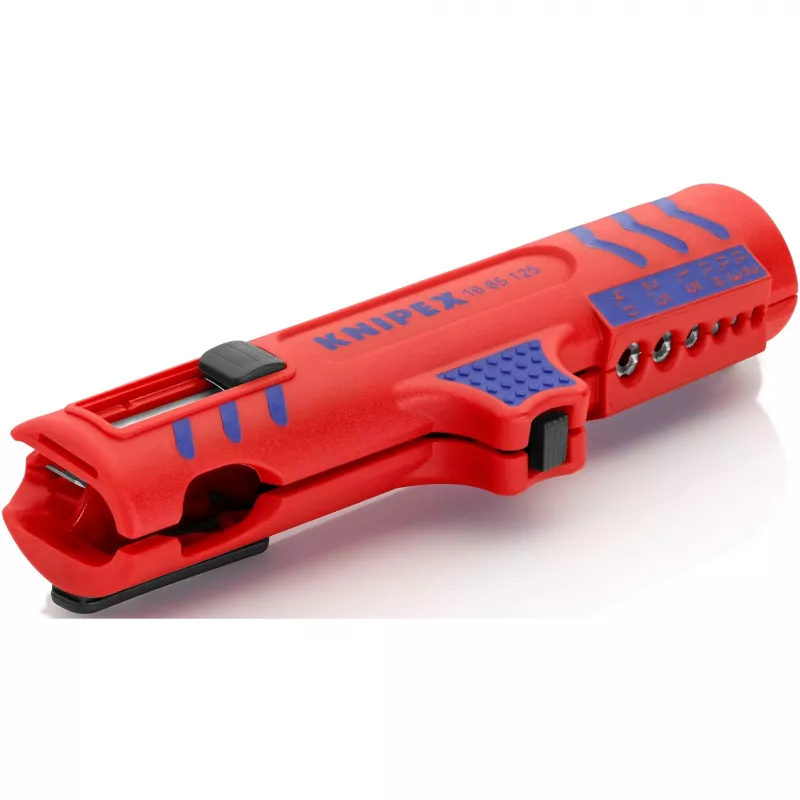 Knipex 16 85 125 SB Kabelabisolierer Blau, Rot