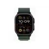 APPLE Watch Ultra 2 GPS + Cellular 49mm Black Titanium Case with Dark Green Alpine Loop - Large