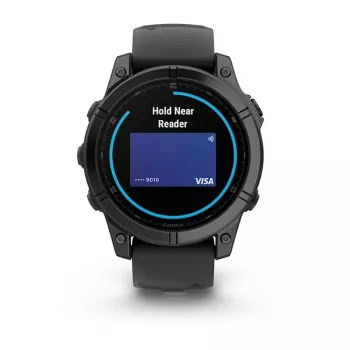 Garmin Fenix E 3,3 cm (1,3) AMOLED 47 mm Digital 416 x 416 Pixel Touchscreen Schwarz Wi-Fi GPS (Satellit)
