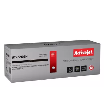 Activejet ATK-590BN Toner (Ersatz für Kyocera TK-590BK; Supreme; 7000 Seiten; schwarz)