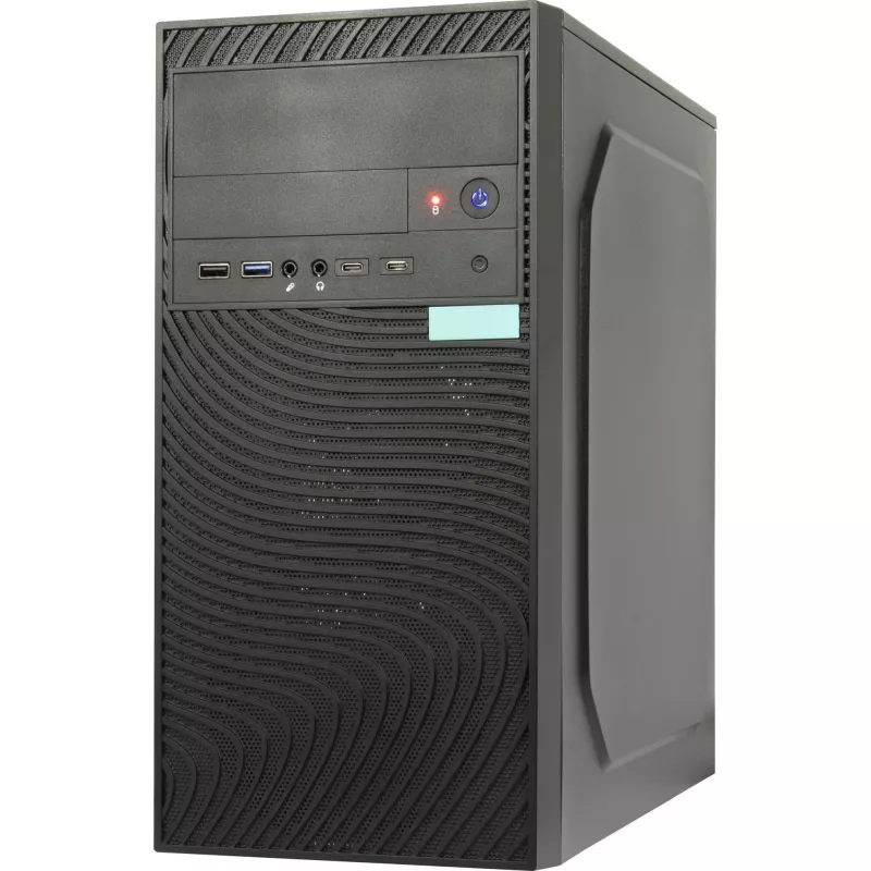 Computer case Inter-Tech Case Micro IT-6516 Ripple schwarz