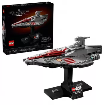 LEGO Star Wars Acclamator-Klasse Angriffsschiff Set 75404 — Bausatz, 450 Teile, Ausstellungsmodell 130×150×230 mm