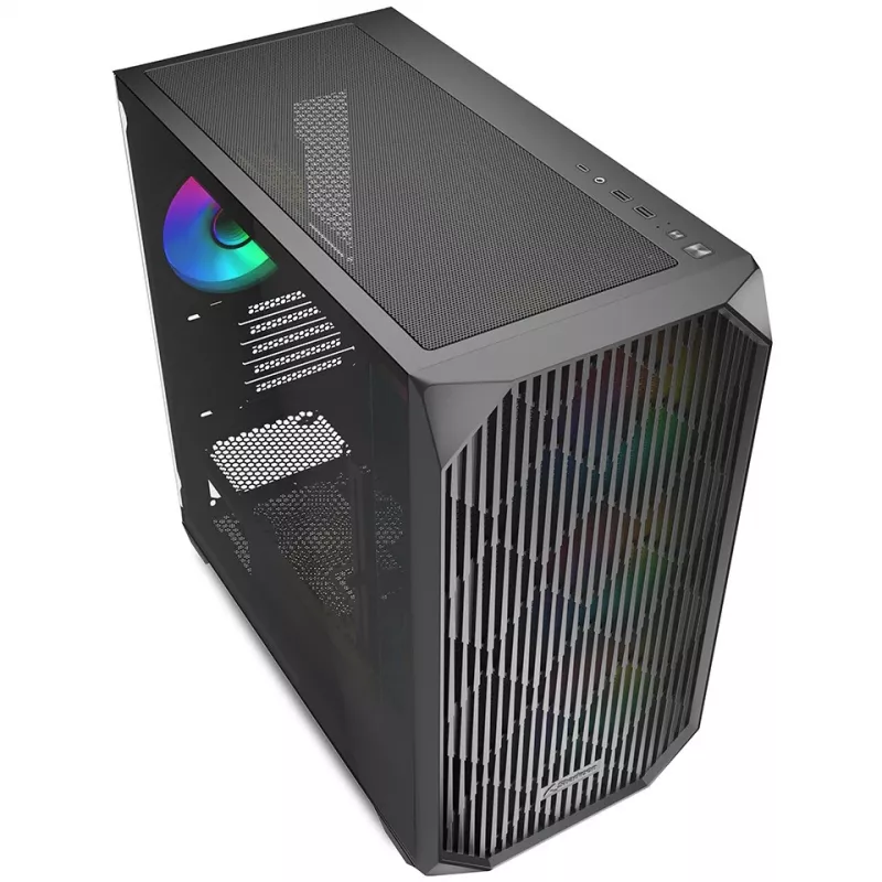 Sharkoon MK3 RGB Micro Tower Schwarz