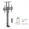 Maclean MC-866T Smart Motorisierter Elektrischer TV-Lift TUYA Mobile App Bodenständerhalterung Alexa Google Home 37''-80'' 60kg Schrank VESA (EU-Stecker)