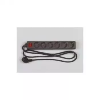 Überspannungsschutz REV 512380555 Schwarz 6 AC-Ausgänge 250 V 1,4 m