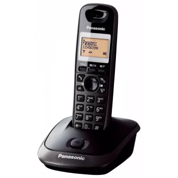 Panasonic KX-TG2511 DECT-Telefon Schwarz mit Rufnummernanzeige