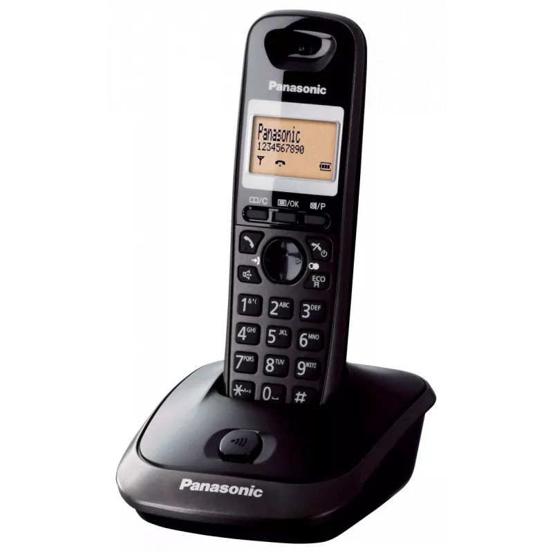 Panasonic KX-TG2511 DECT-Telefon Schwarz mit Rufnummernanzeige