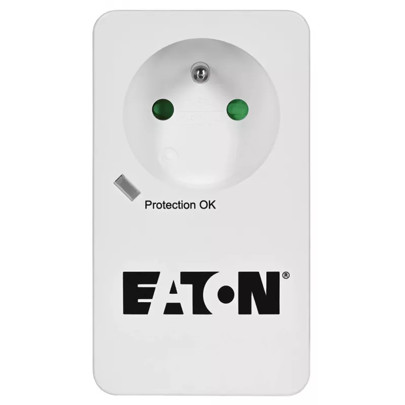Überspannungsschutz-Box Eaton Protection Box 1 FR — 1 Typ-E-Steckdose, 220–250 V, 16 A, 4000 W, schwarz, kompakt