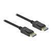 Delock - DisplayPort-Kabel - DisplayPort (M) zu DisplayPort (M) - DisplayPort 2,0 - 1,0m - Unterstützt 10K 60 Hz (10.240 x 4320) - Schwarz (80261)
