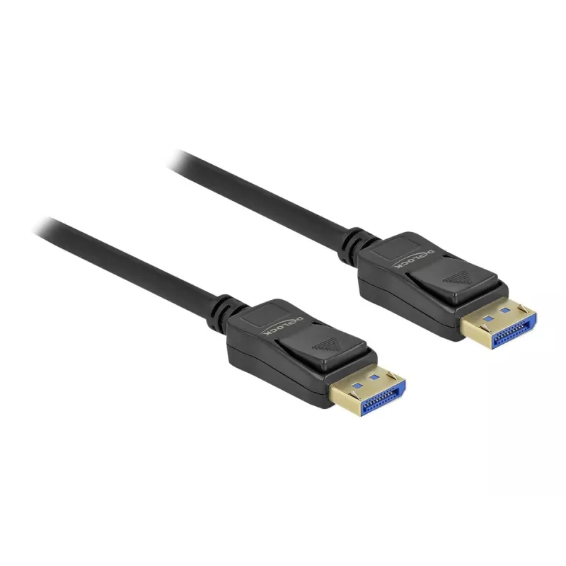 Delock - DisplayPort-Kabel - DisplayPort (M) zu DisplayPort (M) - DisplayPort 2,0 - 1,0m - Unterstützt 10K 60 Hz (10.240 x 4320) - Schwarz (80261)