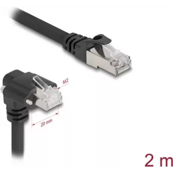 DeLOCK Netzwerkkabel Schwarz 2 m Cat6 SF/UTP RJ-45