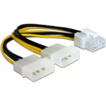DeLOCK PCI Express Stromkabel Mehrfarbig 0,30 m 82397