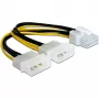 DeLOCK PCI Express Stromkabel Mehrfarbig 0,30 m 82397
